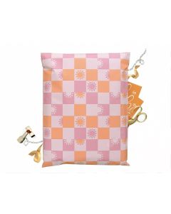 Sunny Check #Smilemail Poly Mailers 14x17 