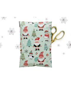 woodland Santa  #SmileMail Designer Poly Mailers 7.5x10.5