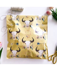 Boho Skull #SmileMail Designer Poly Mailers 14x17