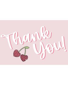 Disco Cherry 4x6 Thank You Cards 