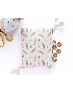 #0 #SmileMail Feathers Poly Bubble Mailers: 6.5x10