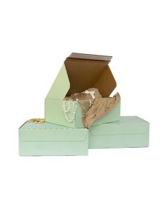 10x8x4 Green Self Seal Folding Boxes