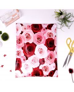 Designer Mailers Roses Poly Mailers 10x13