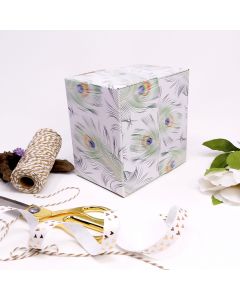 6x6x4 Peacock Designer Boxes