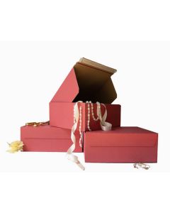 10x8x4 Red Self Seal Folding Boxes