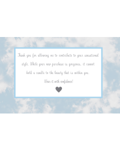 Cloud Tie Dye 4x6 Thank You Cards 