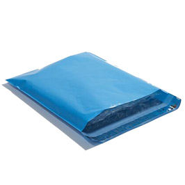 blue poly mailer